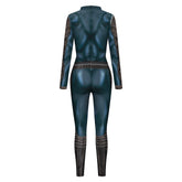 Movie Aquaman Arthur Curry Blue Jumpsuit Outfits Cosplay Costume Halloween Carnival Suit